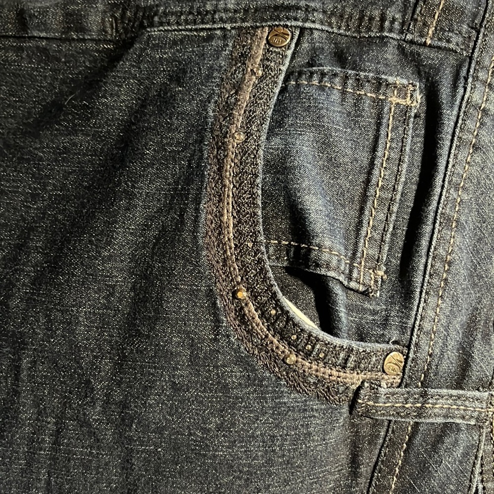 Dark Blue jeans with sparkly detail